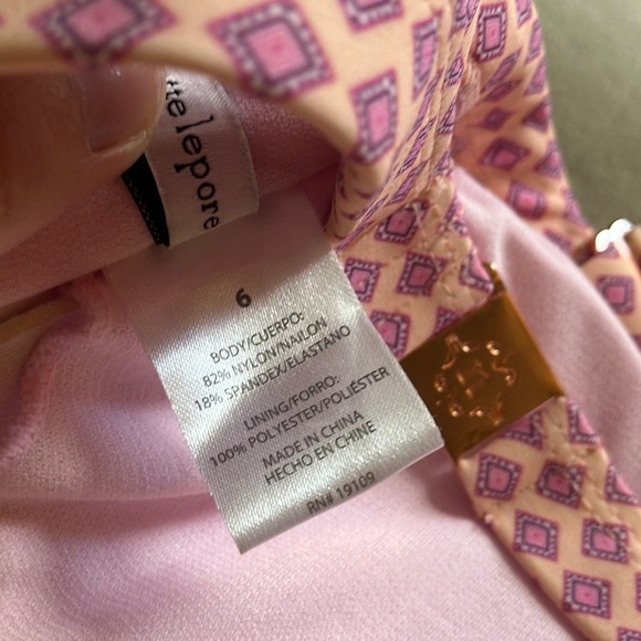 NWOT Nanette Lepore Purple and Pink Watercolor Bikini - Picture 6 of 8